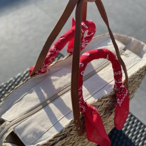 Panier foulard bandana - Rouge