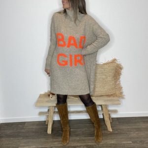 Robe pul Bad girl - Orange