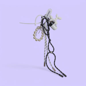 Bijoux de sac - Black & White Coffee Time - Shouïa